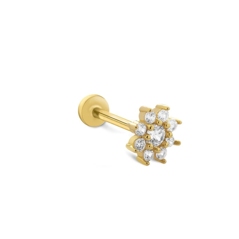 Rosa Tragus Piercing