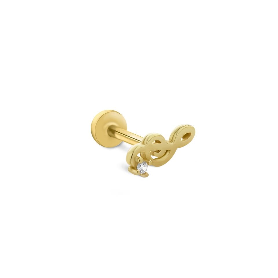 Sol Anahtarı Tragus Piercing