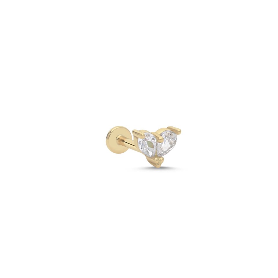 Damla Heart Tragus Piercing