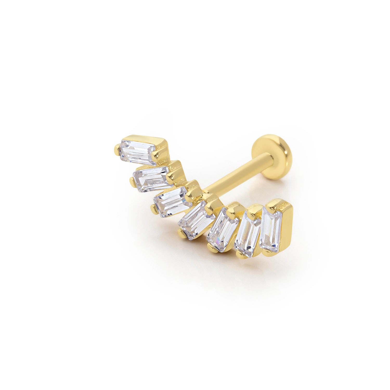 Sıralı Baget Taş Model Tragus Piercing
