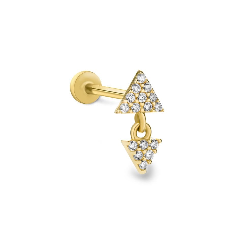 Üçgen Sallantılı Tragus Piercing