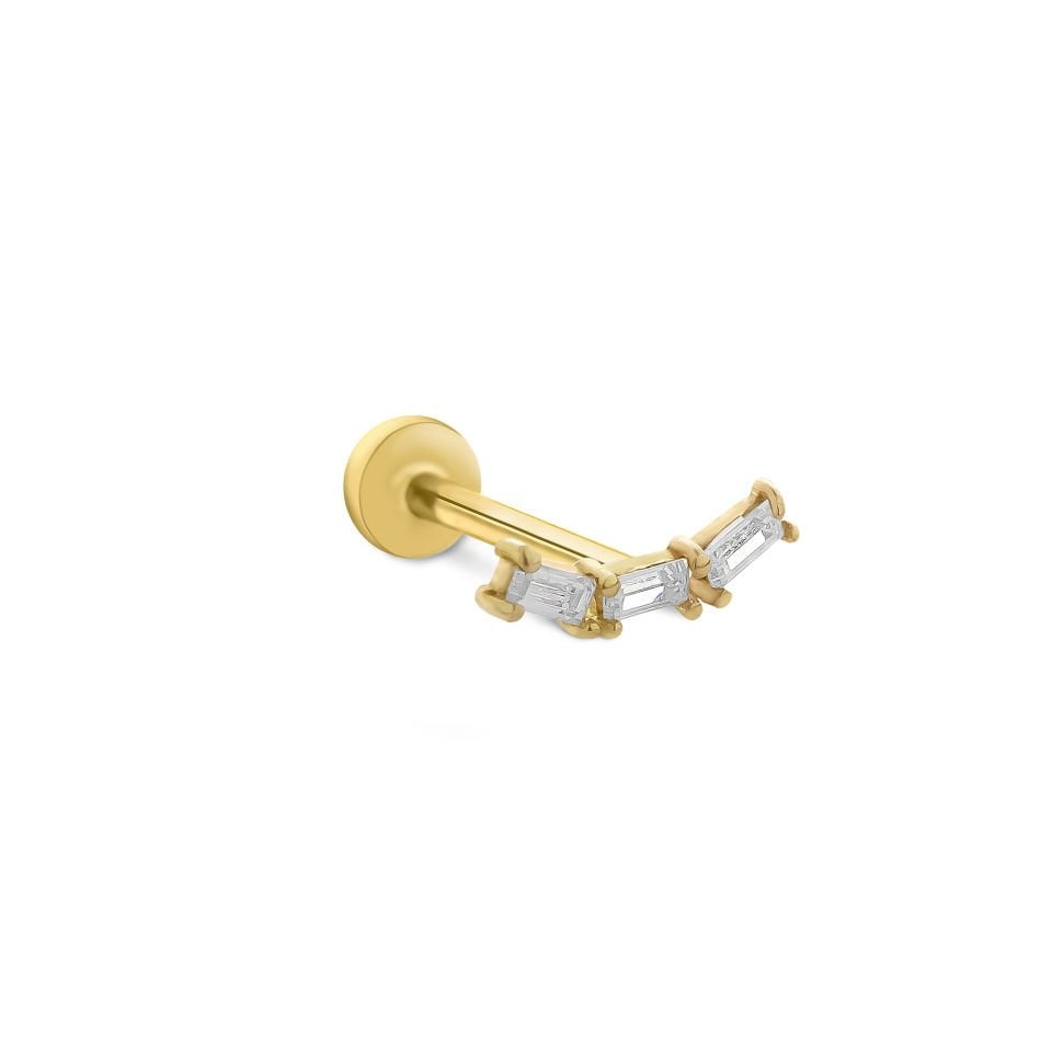 Triple Baget Tragus Piercing