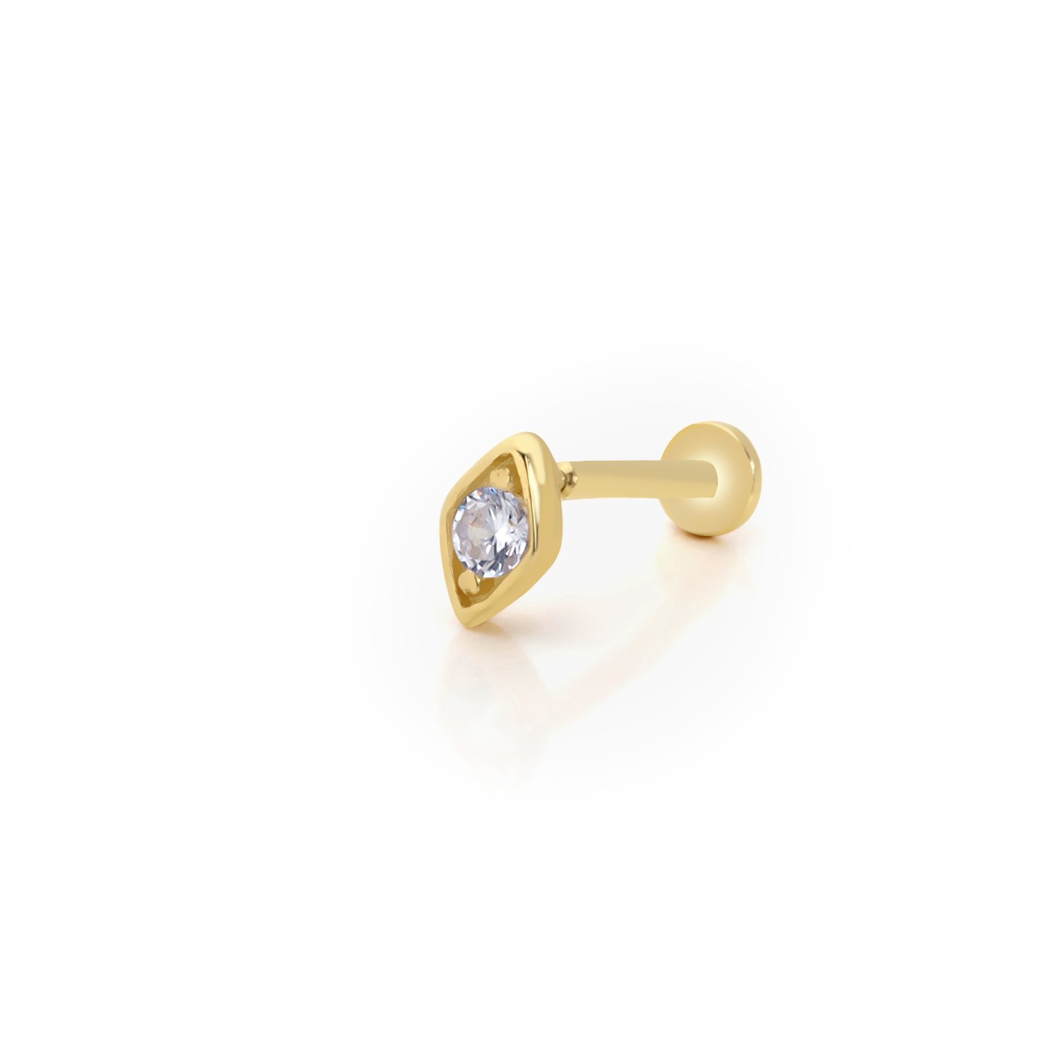 Tek Taşlı Tragus Piercing