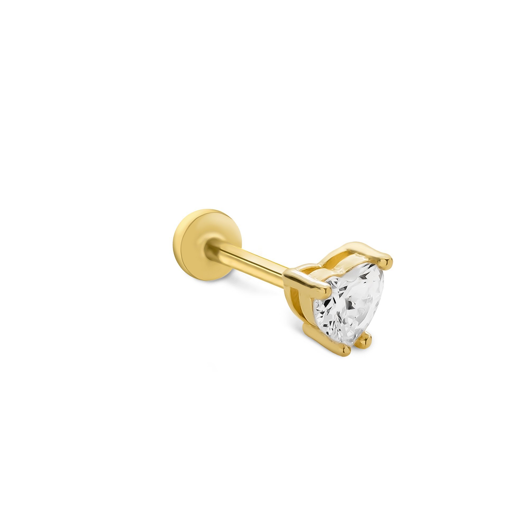 Small Heart Tragus Piercing
