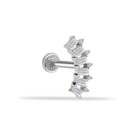 6 Baget Taşlı Minimal Tragus Piercing