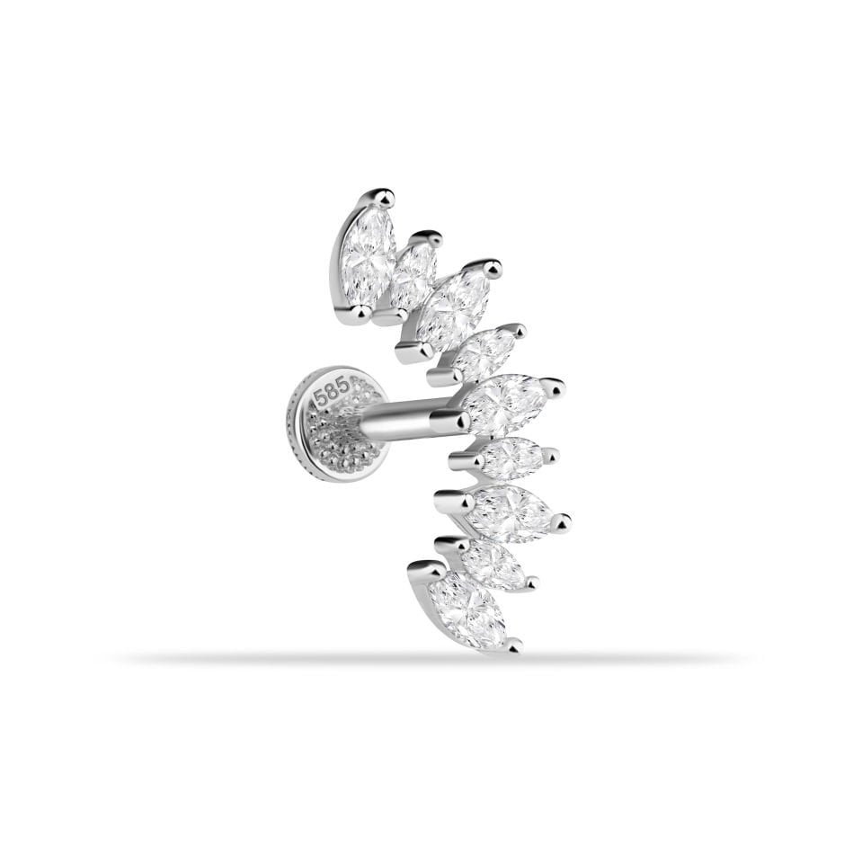 9 Markis Taşlı Tragus Piercing