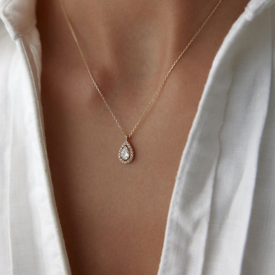 Moonlit Drop Damla Baget Kolye