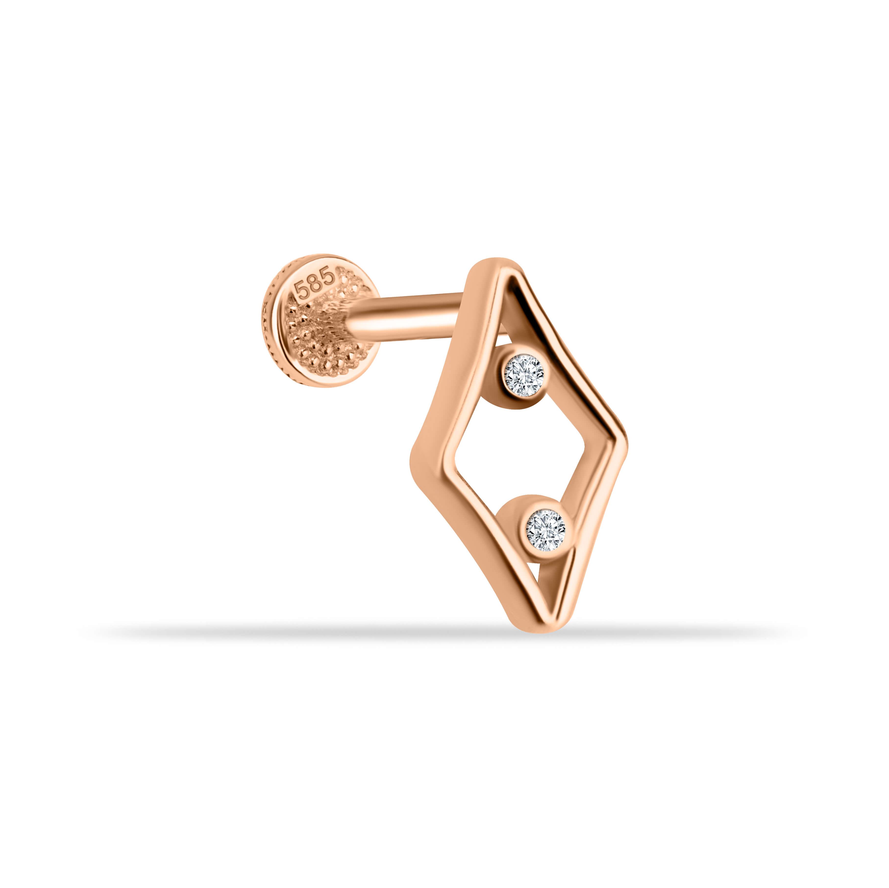 Geometrik Tragus Piercing
