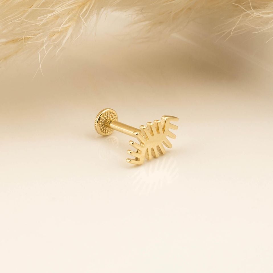 Kirpik Motfili Minimal Tragus Piercing