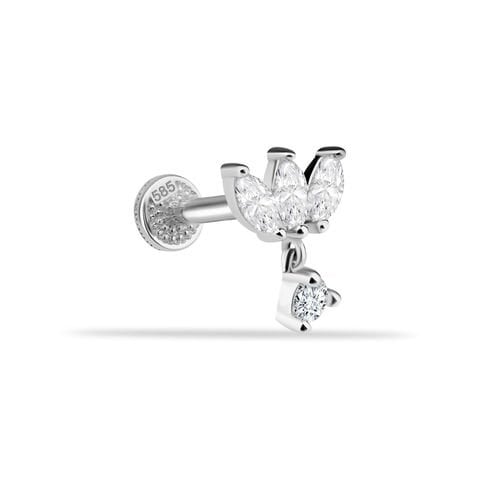 Markis Taşlı Sallantılı Minimal Tragus Piercing