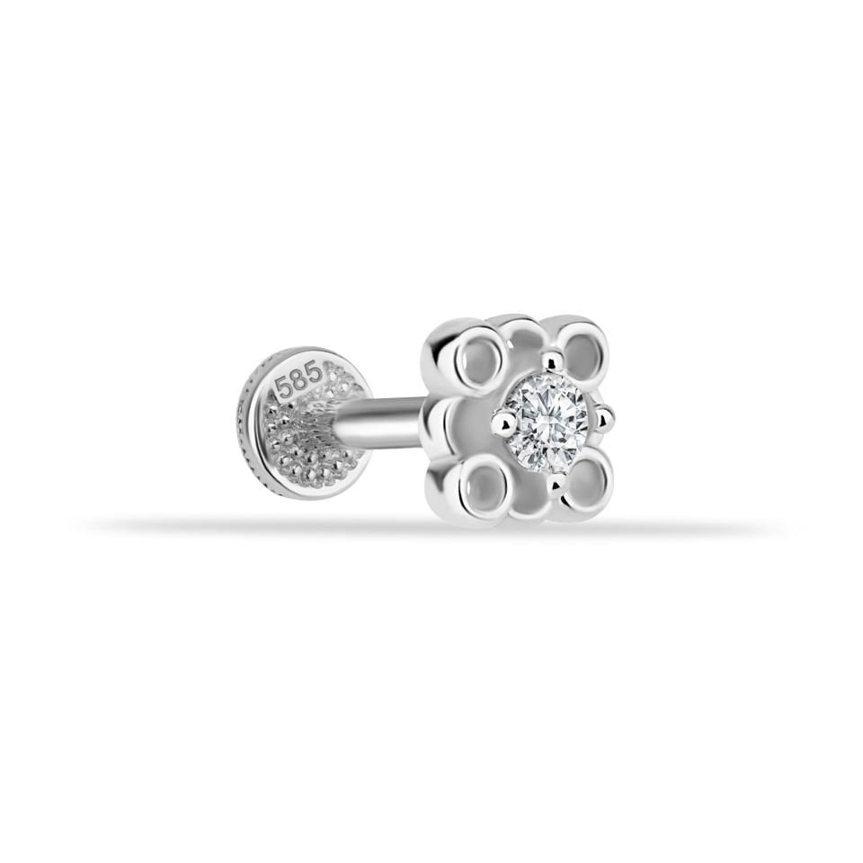 Taşlı 4 Daireli Minimal Tragus Piercing