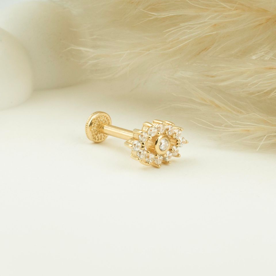Taşlı Göz Tragus Piercing