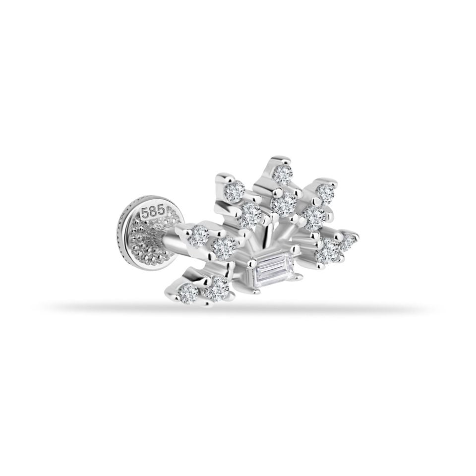 Taşlı Minimal Tragus Piercing