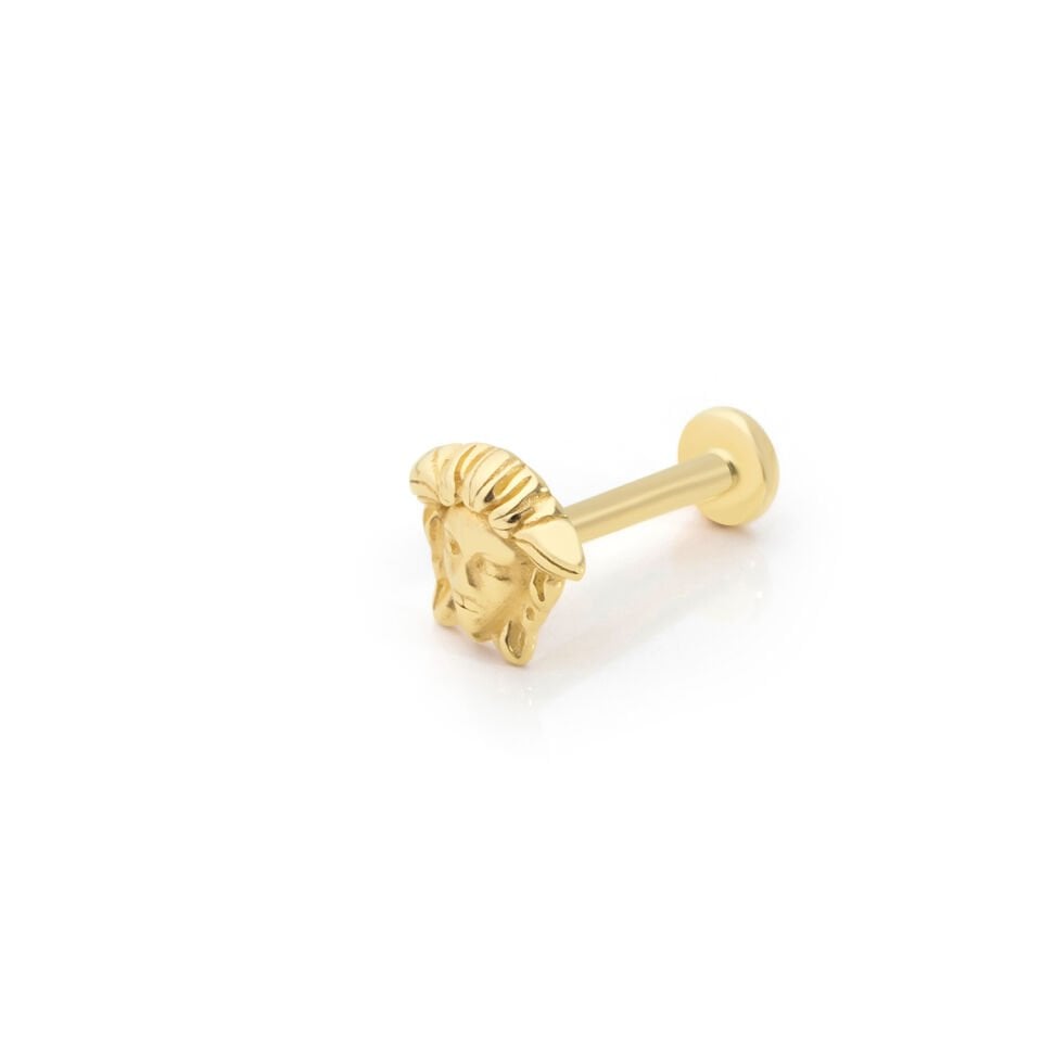 Medusa Portre Tragus Piercing