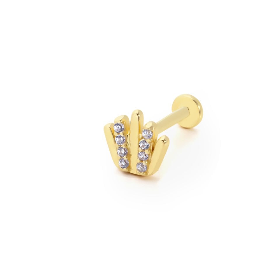 Taşlı Kirpik Model Tragus Piercing