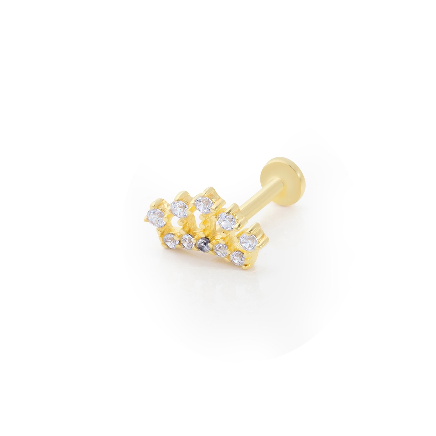 Taç Model Taşlı Tragus Piercing