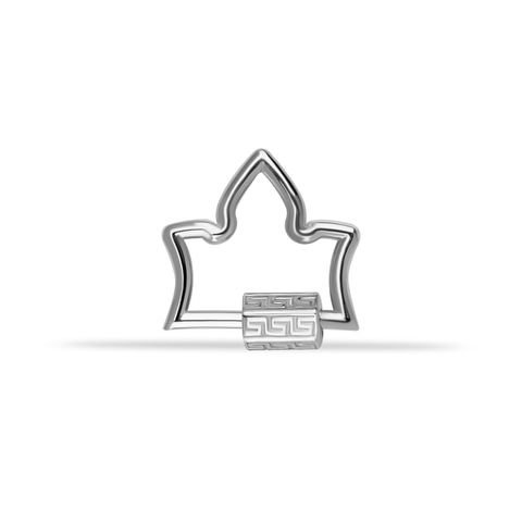 Labirent Motifli Yaprak Charm Kilidi