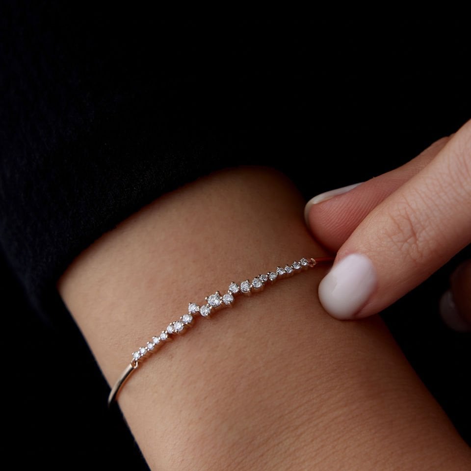 0.41 Ct Pırlanta Queen Bileklik