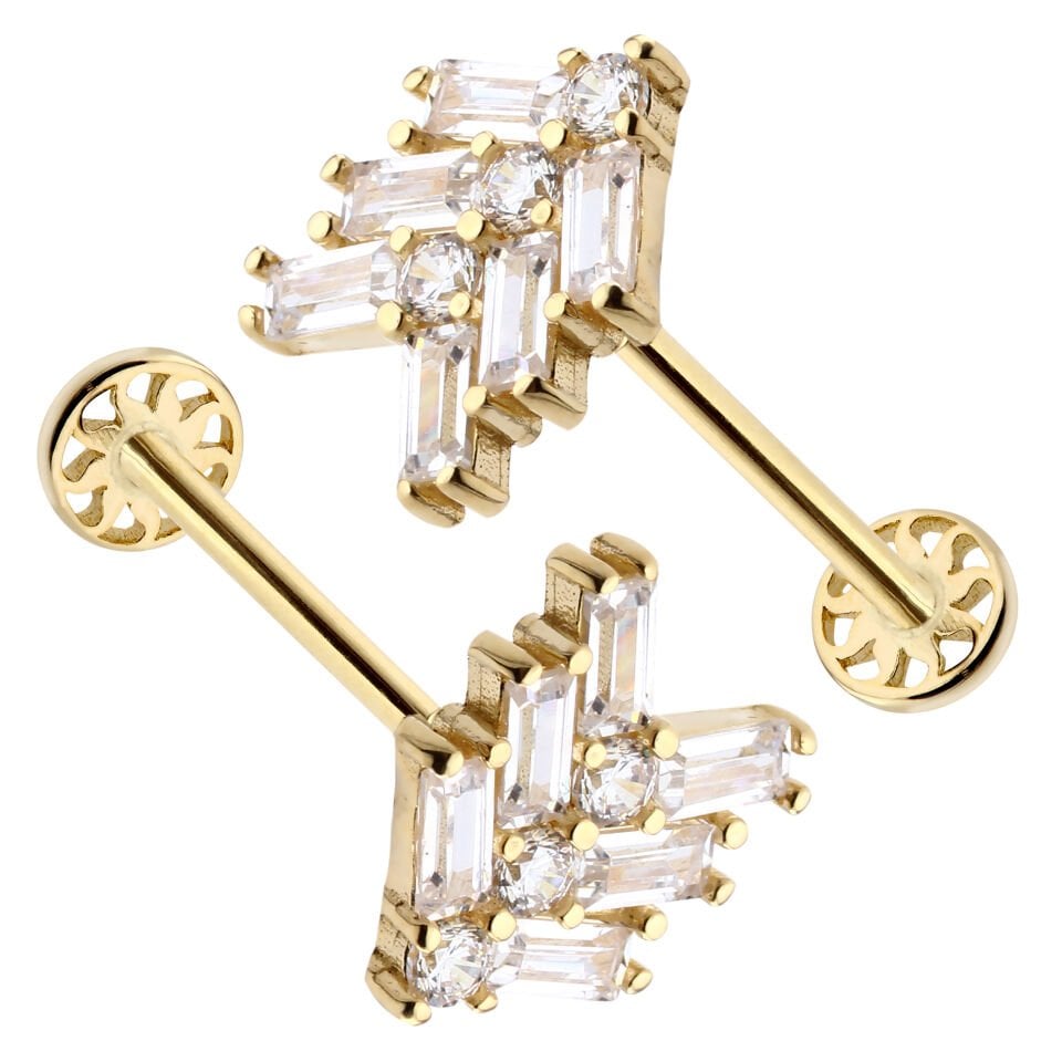 Üç Baget Yol Model Tragus Piercing