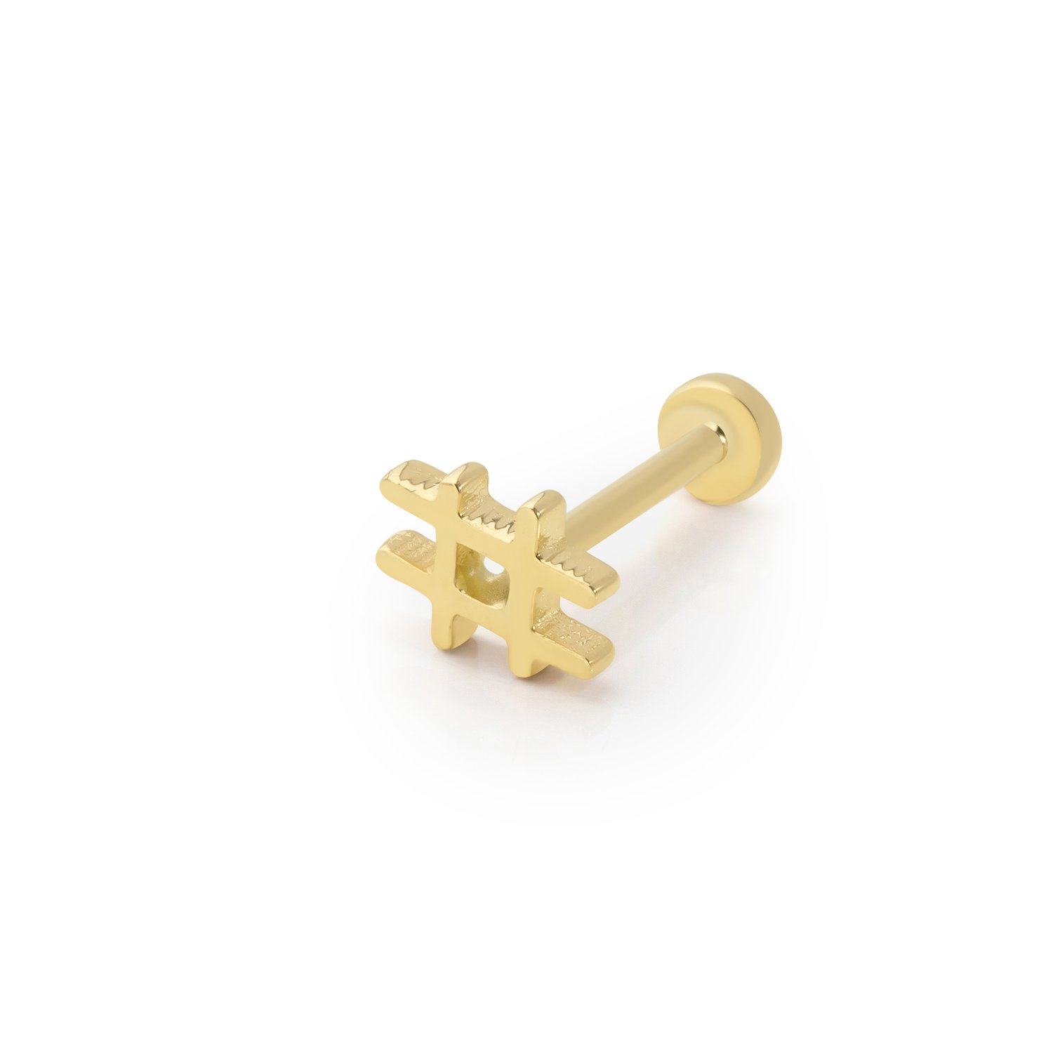 Hashtag Sembolü Tragus Piercing