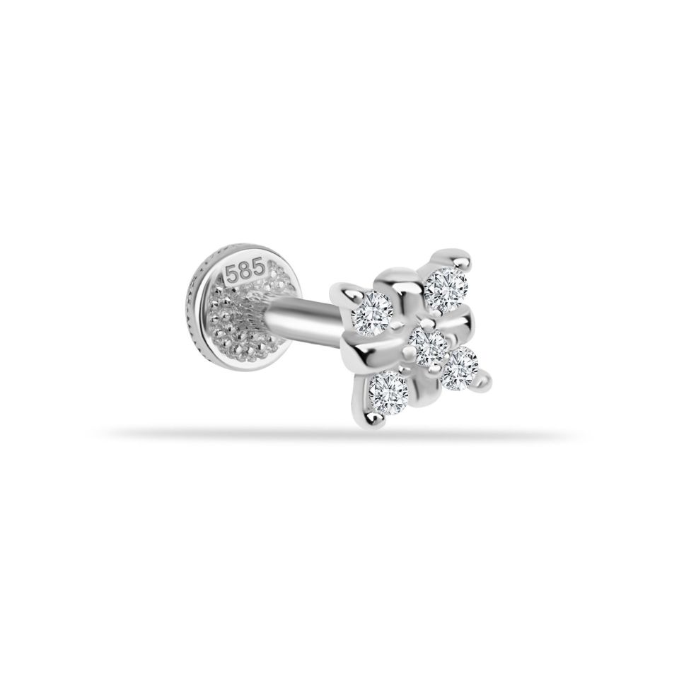 Taşlı Minimal Tragus Piercing