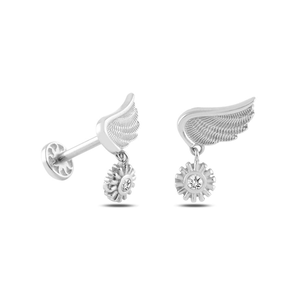 Kanat Ucunda Tektaş Güneş Model Tragus Piercing