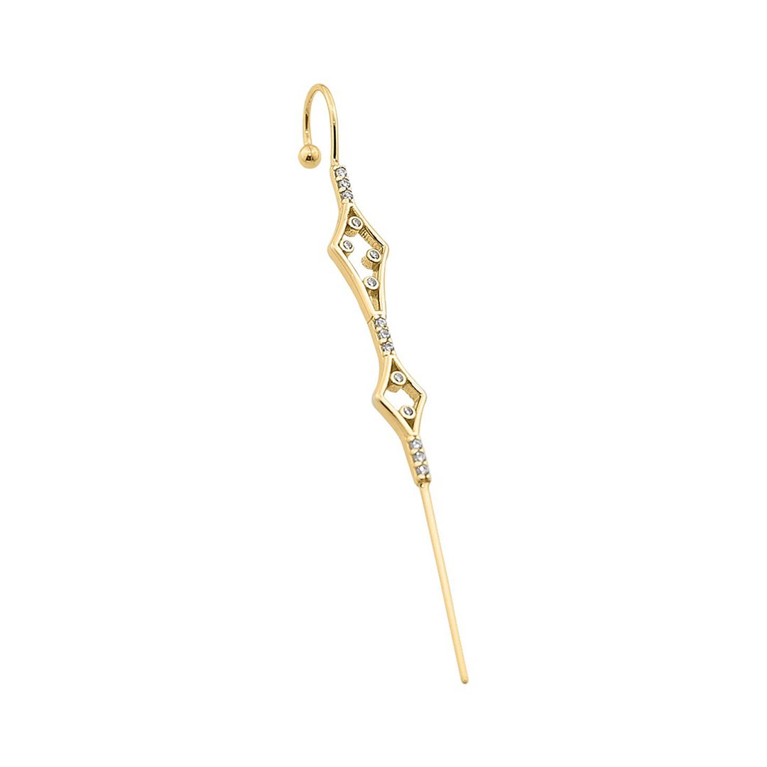 Taşlı Hook Baston Küpe
