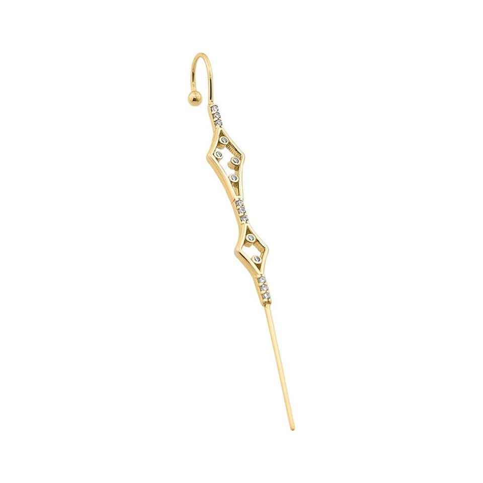 Taşlı Hook Baston Küpe