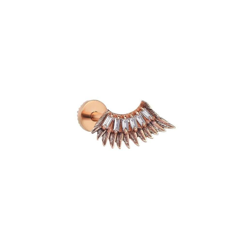 Kanat Taşlı Baget Model Tragus Piercing