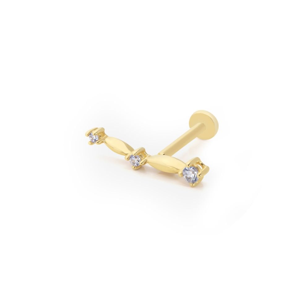 Üç Taş Tragus Piercing