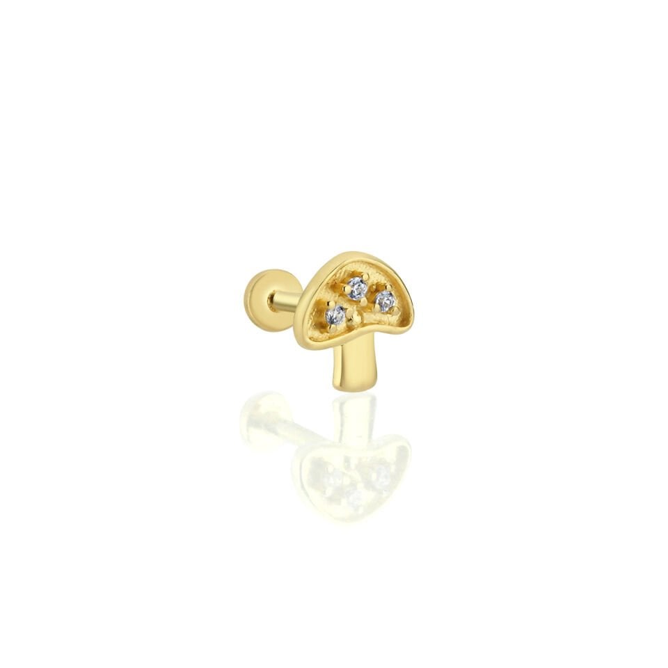 Mushroom Tragus Piercing
