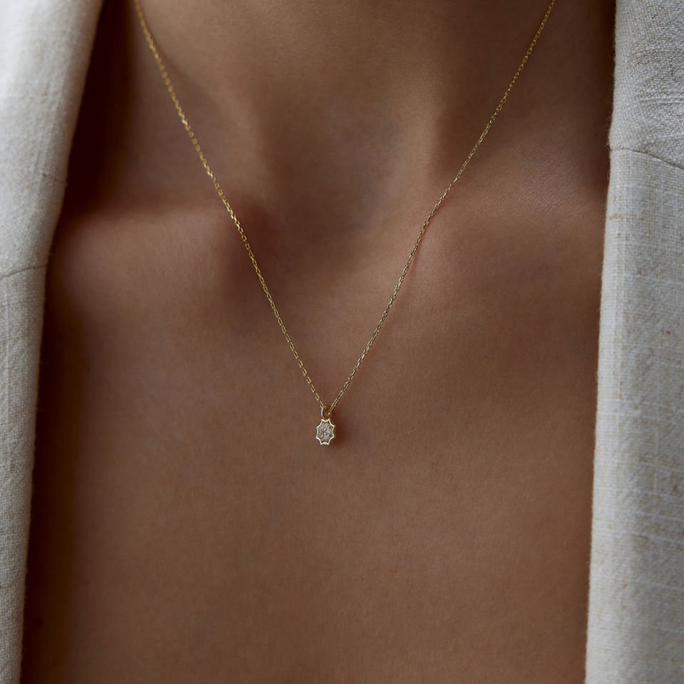 Oktagon Multi Stone Kolye