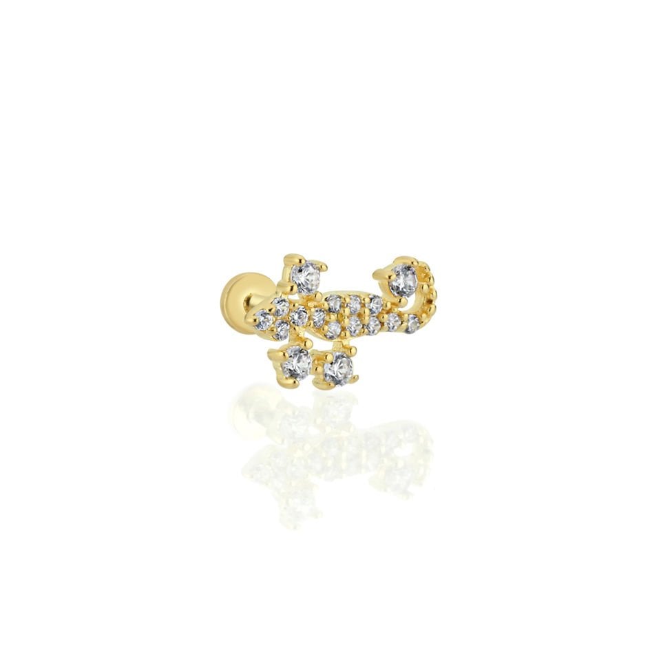 Akrep Model Taşlı Tragus Piercing