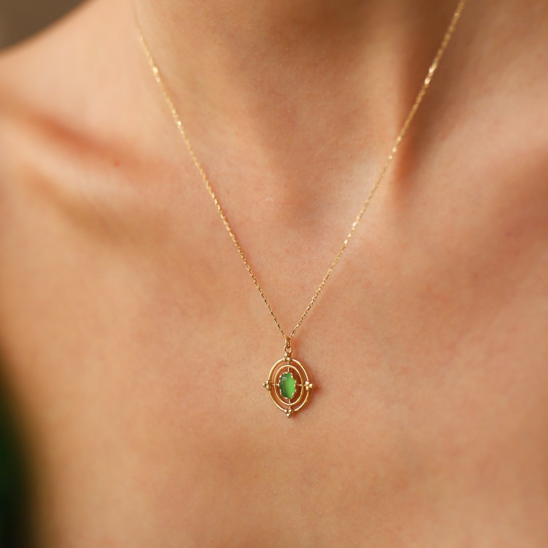 Green Compass Kolye
