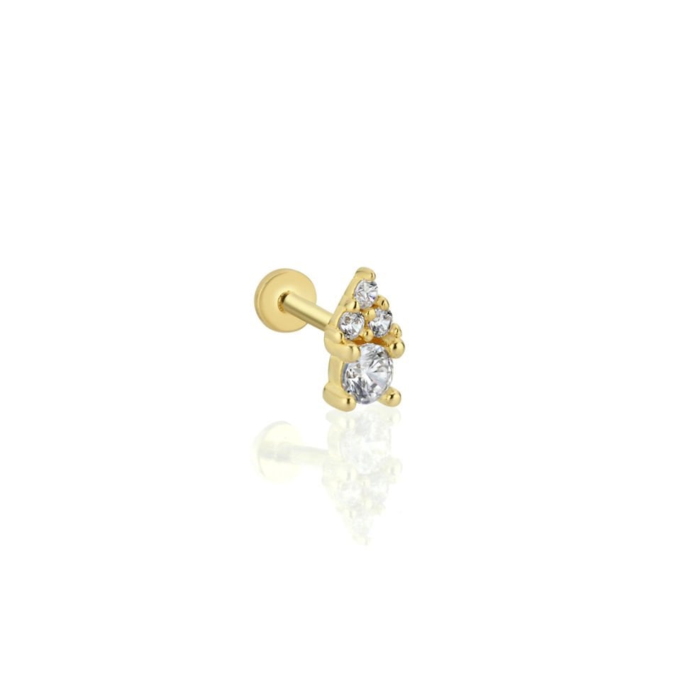 Taşlı Ayıcık Tragus Piercing