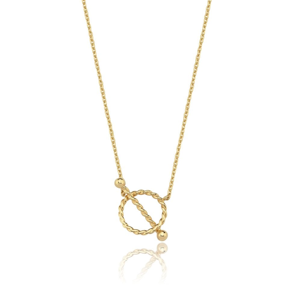 Burgulu Charm Halkası Kolye