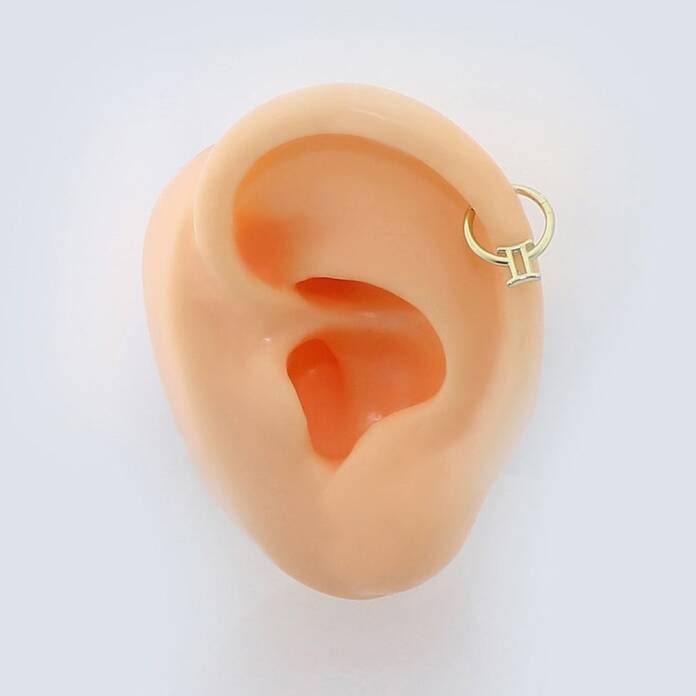 İkizler Burcu Halka Helix Piercing - 2