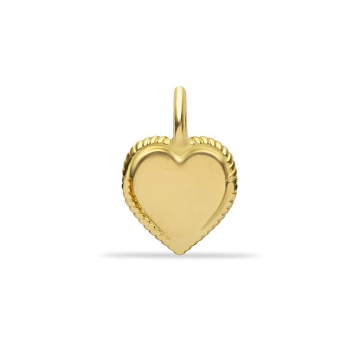 İşlemeli Kalp Charm - 1