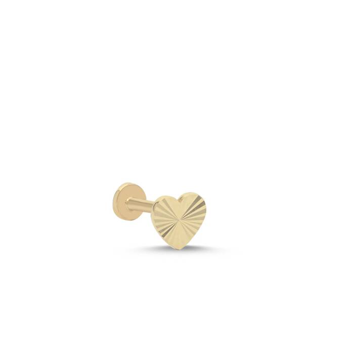Kalemli Kalp Tragus Piercing - 1