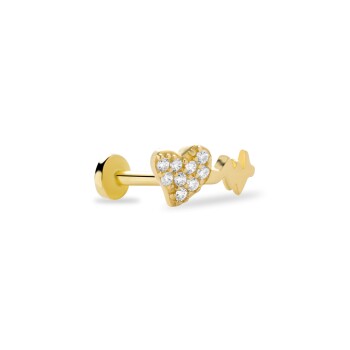 Kalp Atışı Model Tragus Piercing - 2