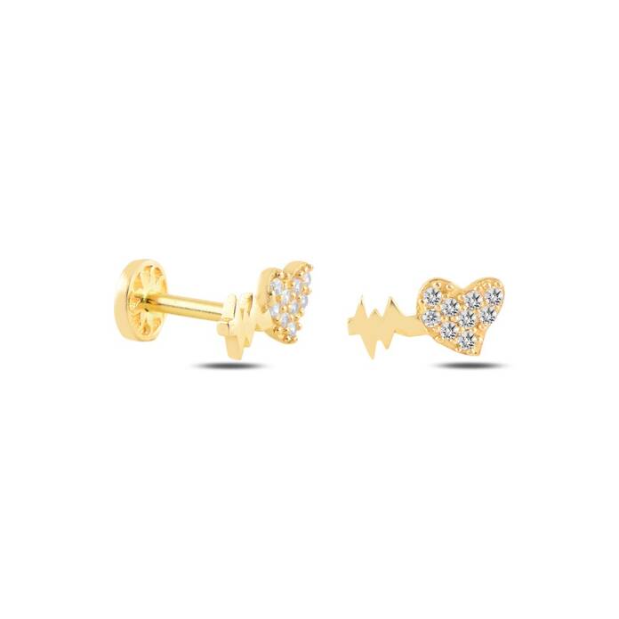 Kalp Atışı Model Tragus Piercing - 3