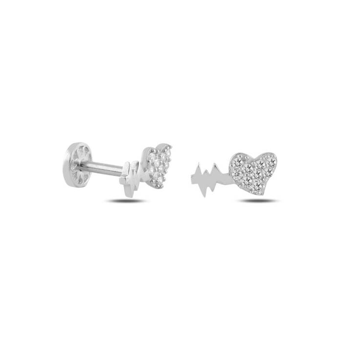 Kalp Atışı Model Tragus Piercing - 4