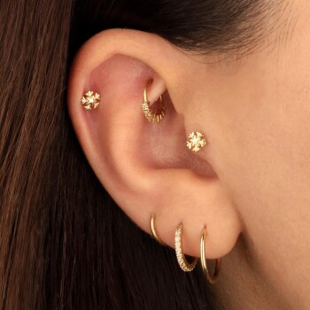 Kar Tanesi Tragus Piercing - 2