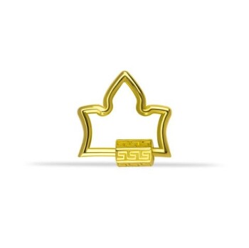 Labirent Motifli Yaprak Charm Kilidi - 2