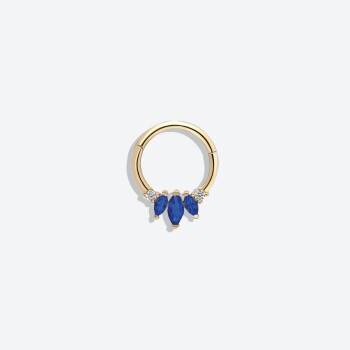 Lacivert Markizli Helix Piercing - 2