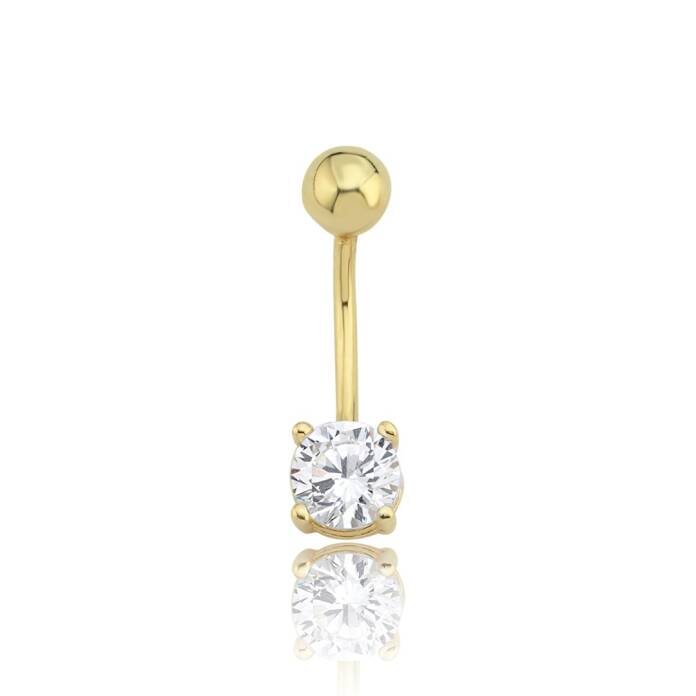Large Tektaş Göbek Piercing - 1