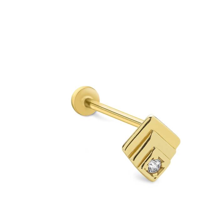 Lee Tek Taş Tragus Piercing - 1