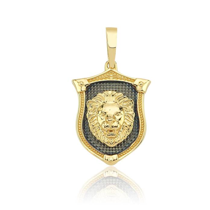 Lion Shield Erkek Kolye Ucu - 1