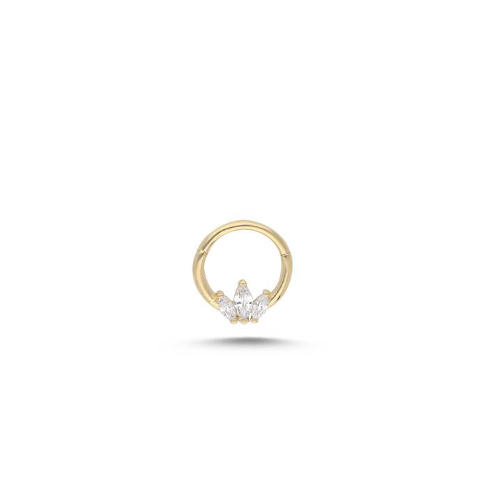 Markiz Lotus Çiçeği Helix Piercing - 1