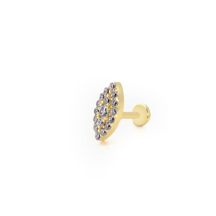 Markiz Model Taşlı Tragus Piercing - 1